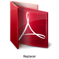 Application icon for Bookhouse’s Replacer software